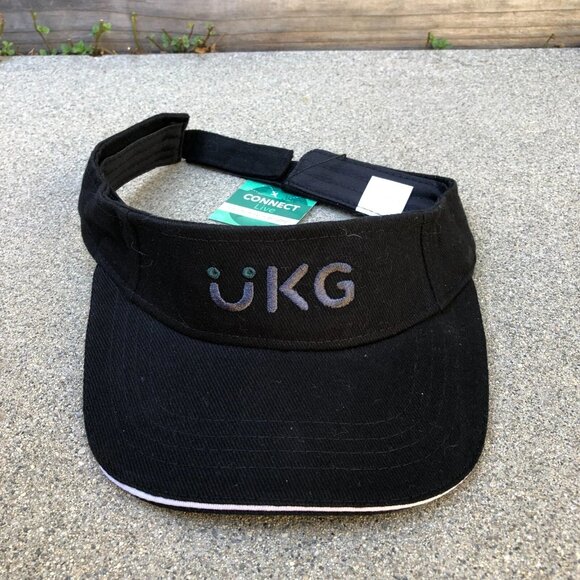 Unbranded Other - UKG Software Visor Hat Men's Adjustable Cap Black 100% Cotton